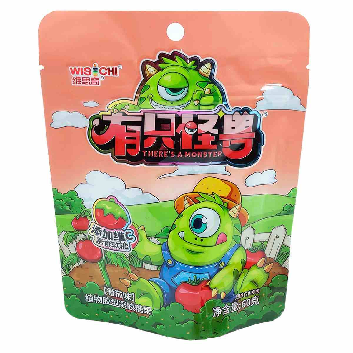 Жевательные конфеты Wisichi Tomato Pectin Candy со вкусом томата 60 г