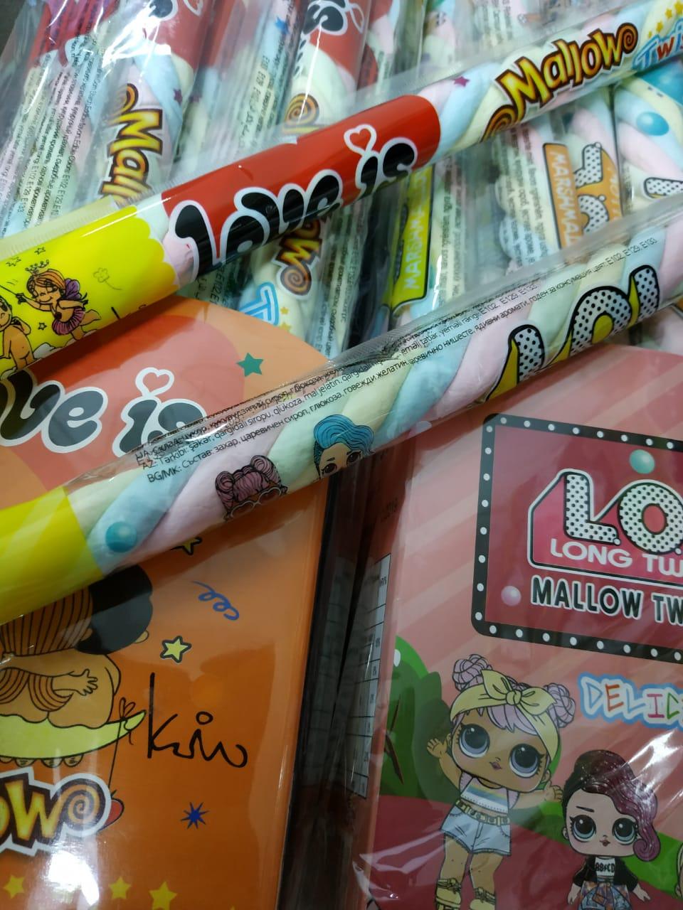 Суфле Косичка разноцветная Mallow Love is, LOL 18 гр.