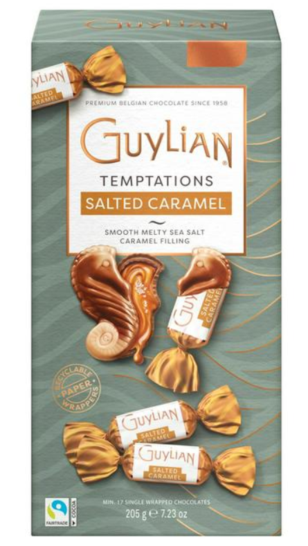 Шоколадные конфеты Guylian Temptations Солёная Карамель 205 гр