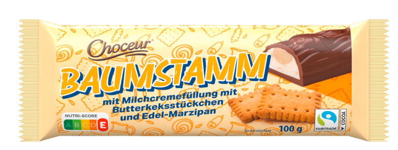 Марципановый батончик BAUMSTAMM с Печеньем 100 гр / Choceur