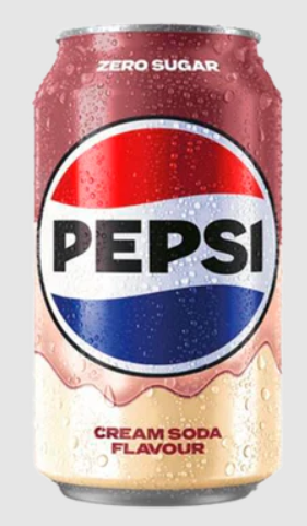 Газ.напиток PEPSI Cream soda ZERO 330ml Европа (24шт-упак)