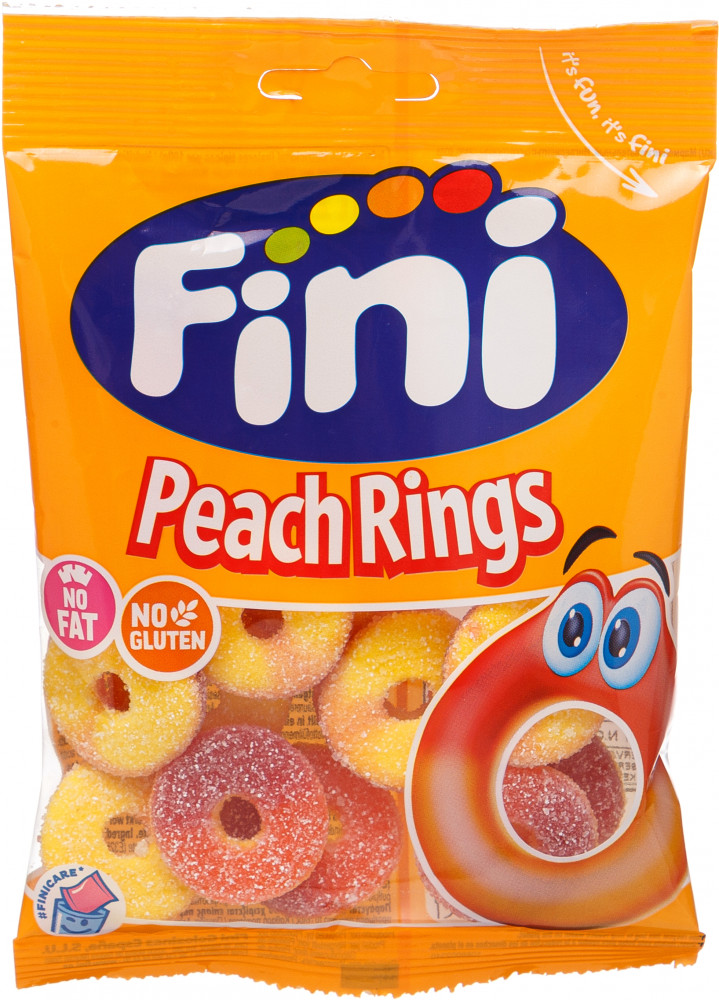 Жев.мармелад "peach rings" персиковые кольца 90 гр /FINI Испания/ 2