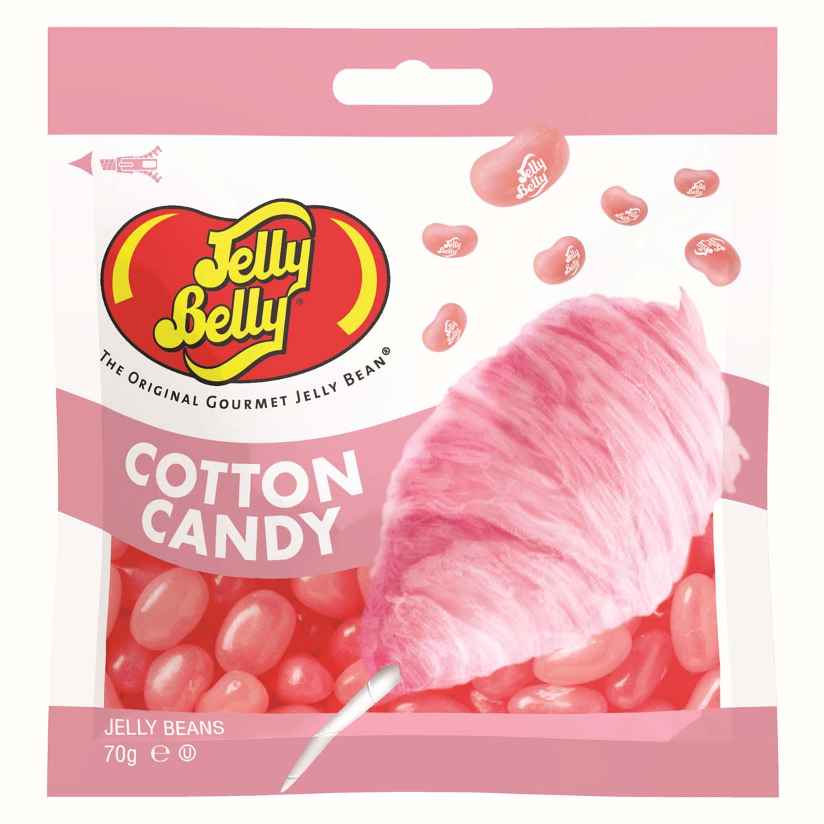 Драже Jelly Belly Cotton Candy со вкусом сахарной ваты, 70 г