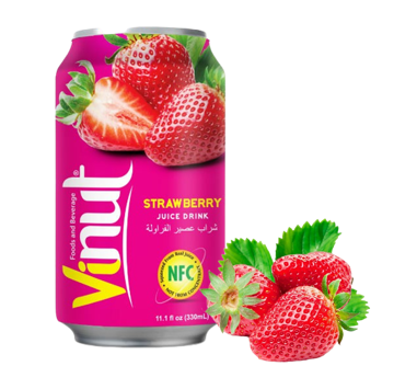 Напиток Vinut Strawberry Juice Клубника 330ml (24шт-упак) / Вьетнам