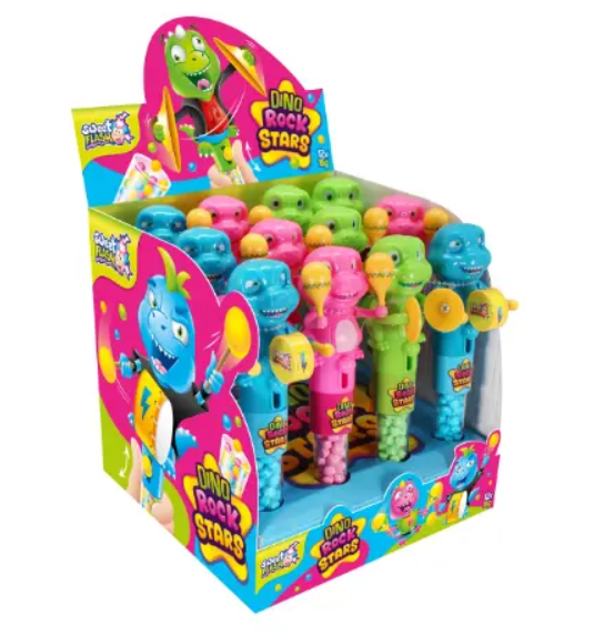 Игрушка Dino Rock Stars c Конфетами-драже 16 гр / Sweet Flash