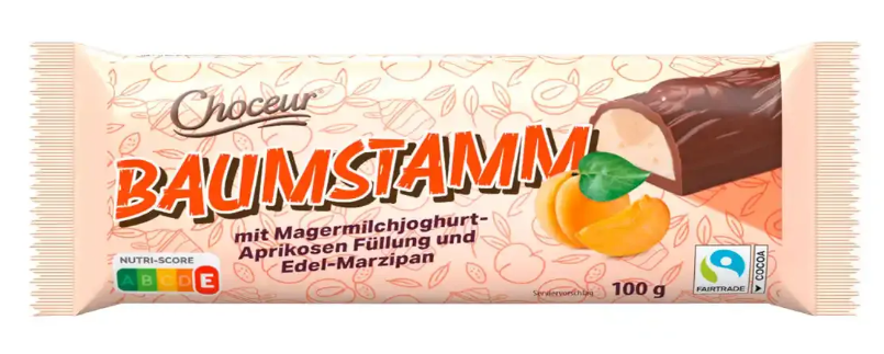Марципановый батончик BAUMSTAMM с Абрикосом 100 гр / Choceur
