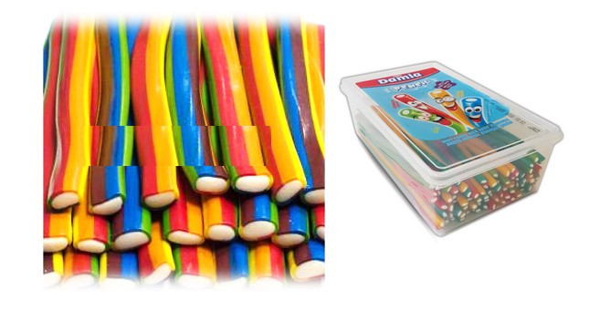 Damla  pencil Rainbow торнадо разноцветные палочки (чистые) 1,2кг