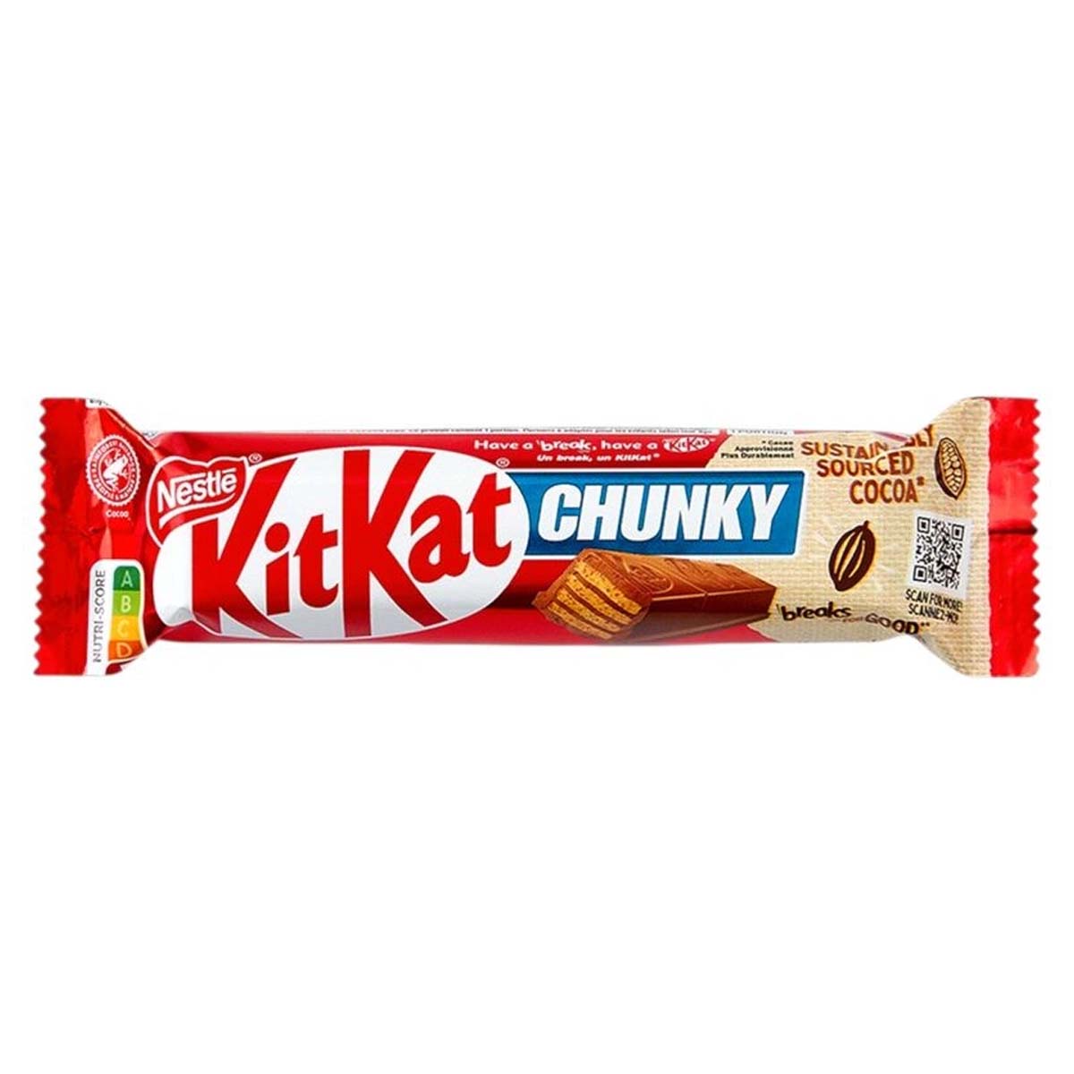 Шоколадный батончик KitKat Chunky в молочном шоколаде, 40 г