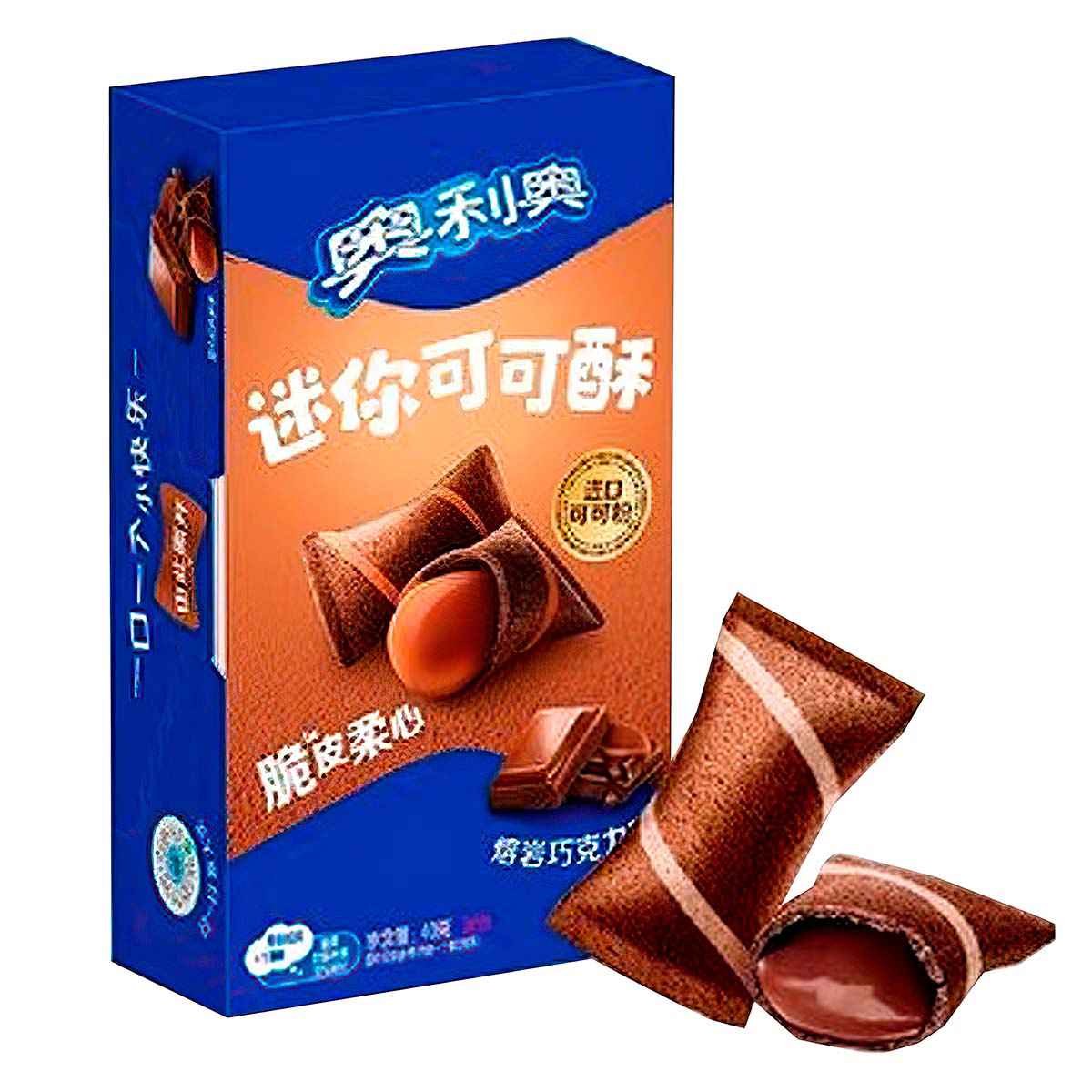 Подушечки OREO Mini Cocoa Crisp Lava Chocolate со вкусом шоколада, 40 г 1