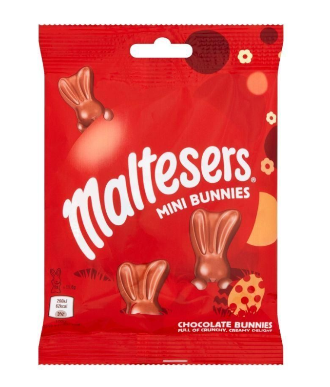 Шоколадные зайчики Maltesers Mini Bunnies Milk Chocolate 58 гр