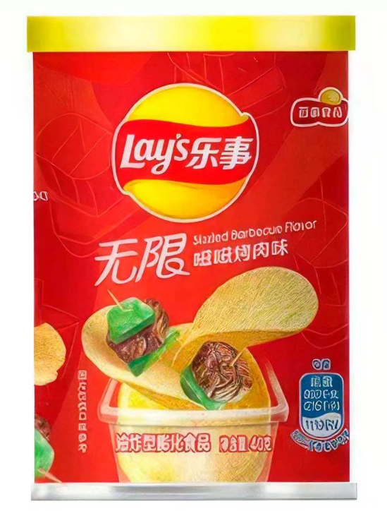 Чипсы LAY'S  со вкусом BBQ 40 гр (24шт в упак)