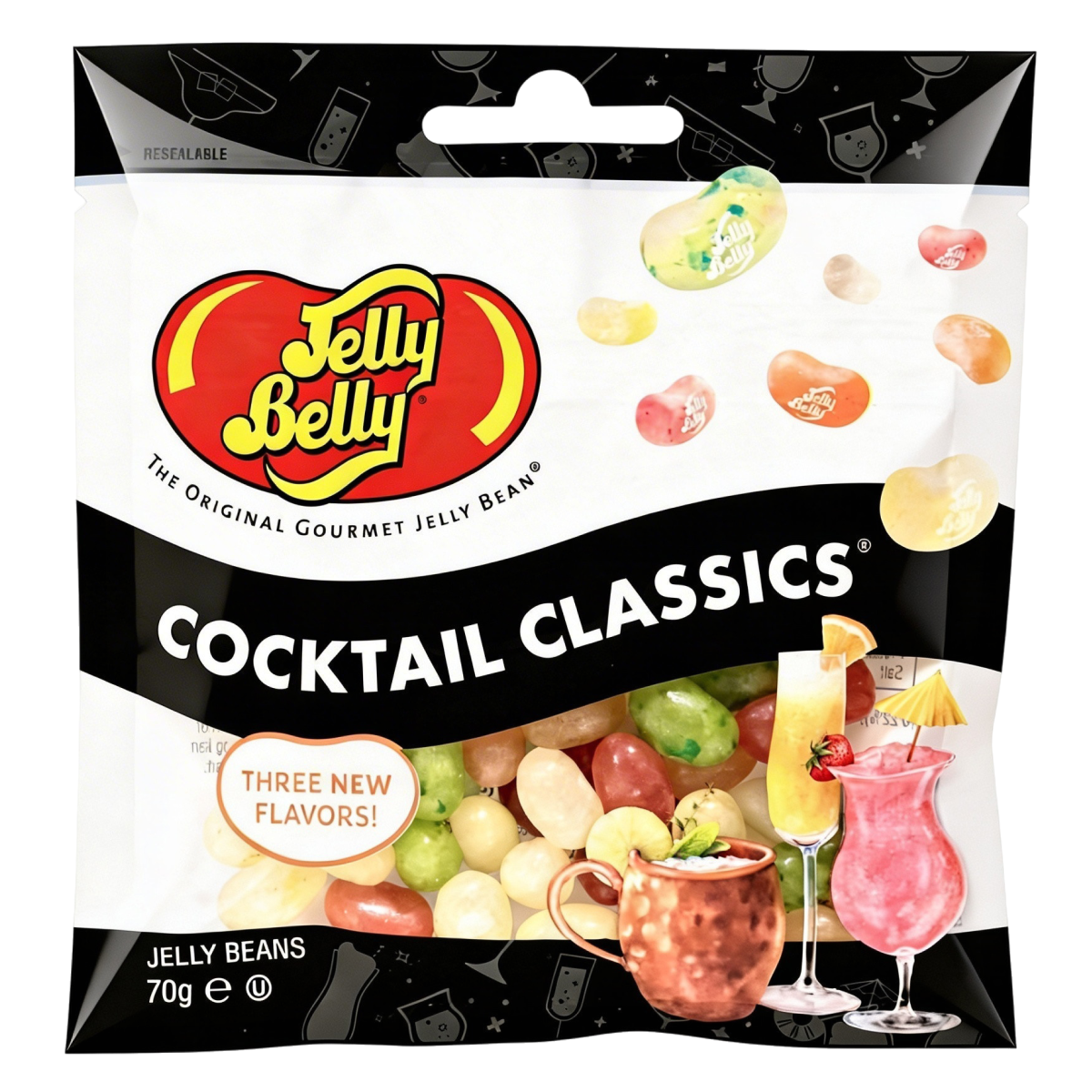 Драже Jelly Belly Cocktail Classics со вкусом классических коктейлей, 70 г