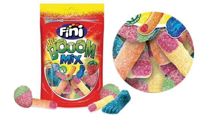 Жев.мармелад Boom Mix 180 гр Zip-lock Дойпак Бум микс /FINI Испания/
