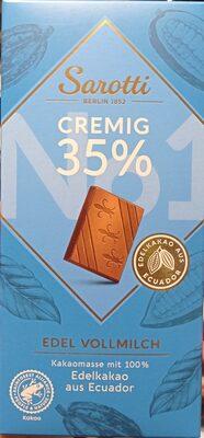 Шоколадная плитка Cremig 35% - Sarotti - 100 g