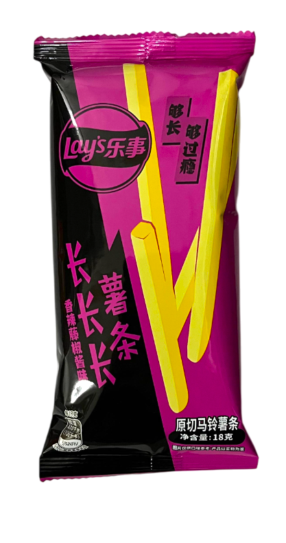 Картофель фри LAY'S Long Острый винный соус 18 гр  (розовый) (24шт в упак)