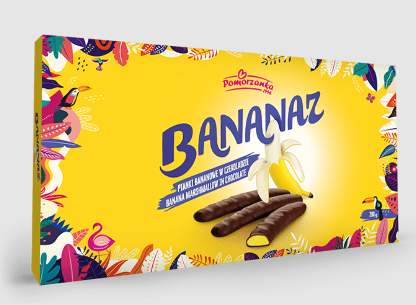 Бананы в шоколаде BANANAZ 200 гр / Pomarzanka