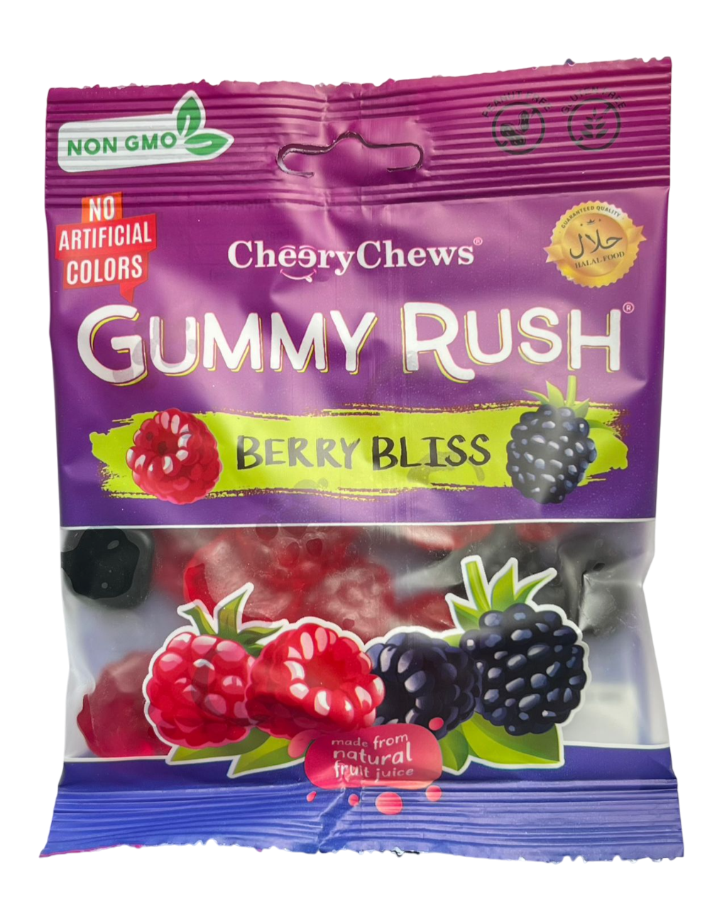 Жев.мармелад Ягоды черно-красные 90 гр / Gummy Rush