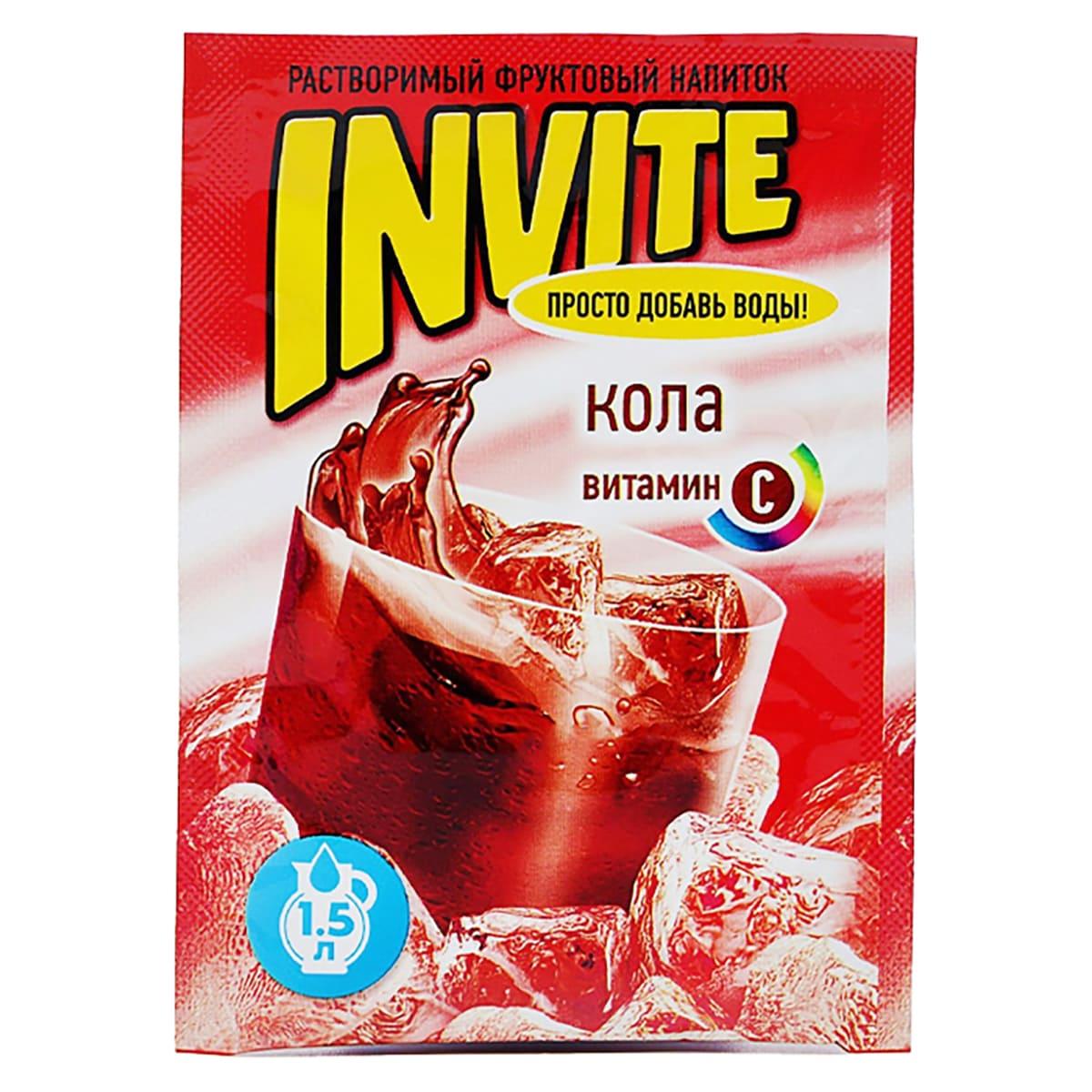 Растворимый напиток Invite Кола 9г (24 шт в упаковке)