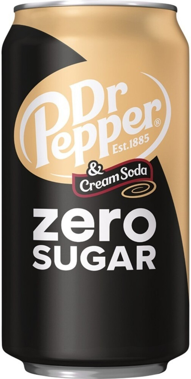 Dr.Pepper Cream Soda Zero 355ml США (12шт-упак)
