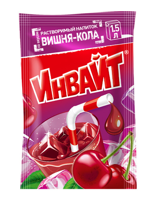 Растворимый напиток Invite Вишня-Кола 12 г (24 шт в упаковке)