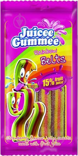 Мармелад Belts strawberry rainbow радуга язычки (ремешки) 85гр