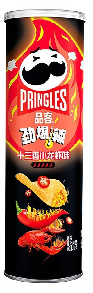 Чипсы PRINGLES со вкусом РАКА под острым соусом 110 гр (20 шт в упаковке) КИТАЙ