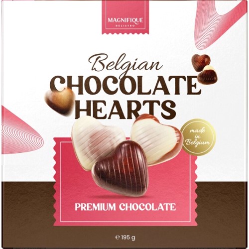 Шоколадные конфеты CHOCOLATE HEARTS 195 гр / Бельгия