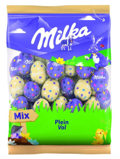 Шоколадные яйца Milka Plein Vol 350 гр