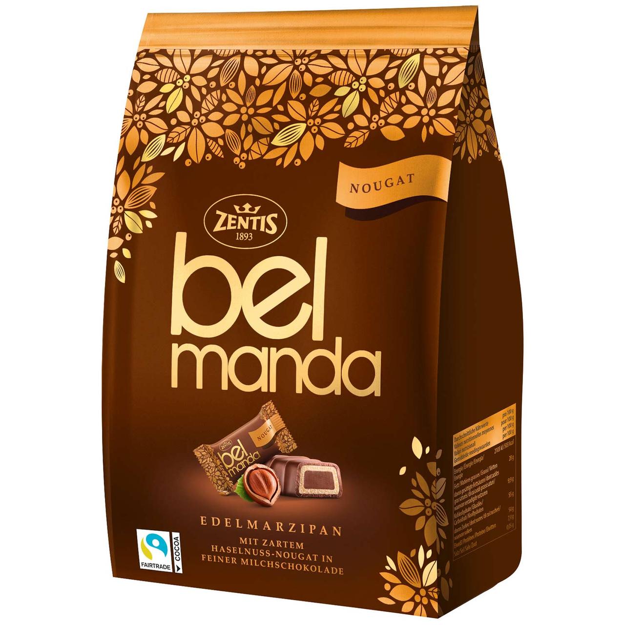 Марципан Zentis Marzipan Belmanda NOUGAT 105г Германия