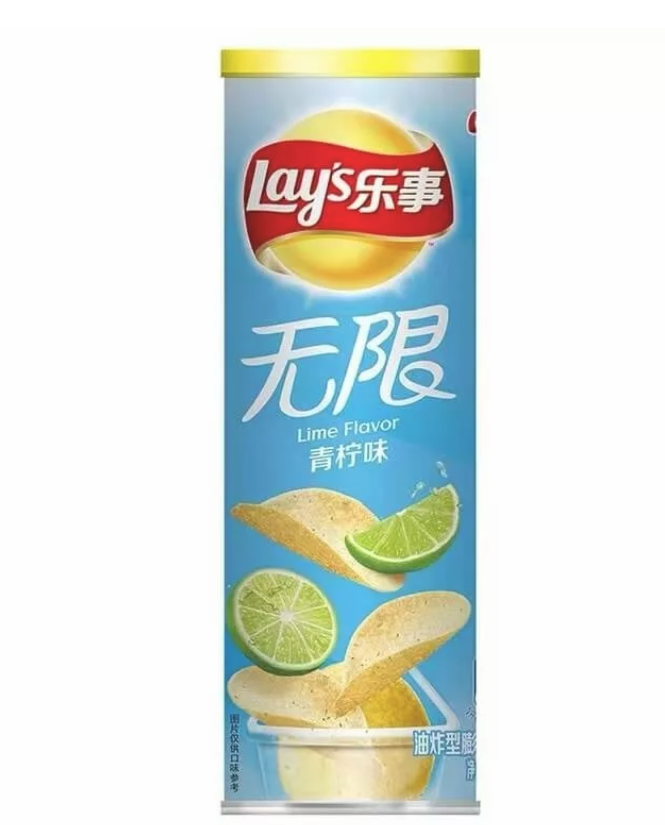 Чипсы LAY'S со вкусом Лайма 90гр (24шт в упак) КИТАЙ