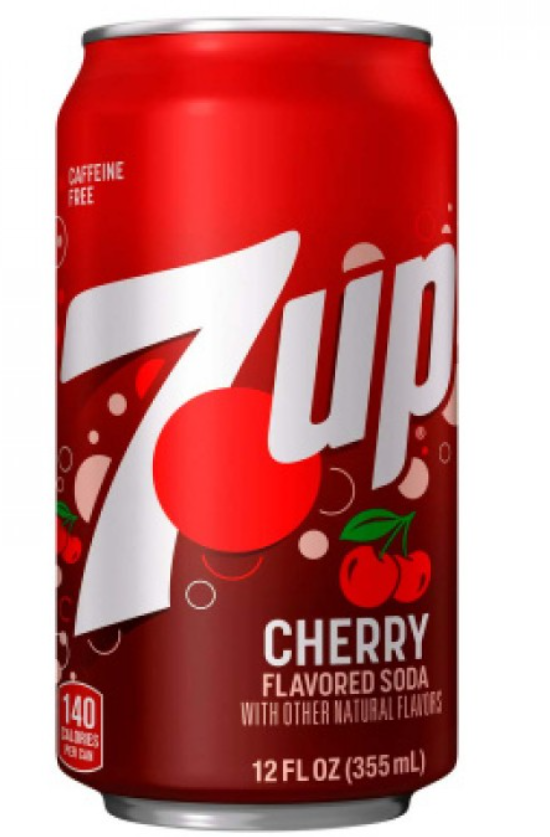 Газированный напиток 7UP Cherry со вкусом вишни, 355 мл