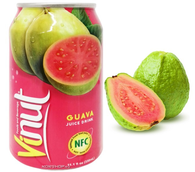 Напиток Vinut Guava Juice Гуава 330ml (24шт-упак) / Вьетнам