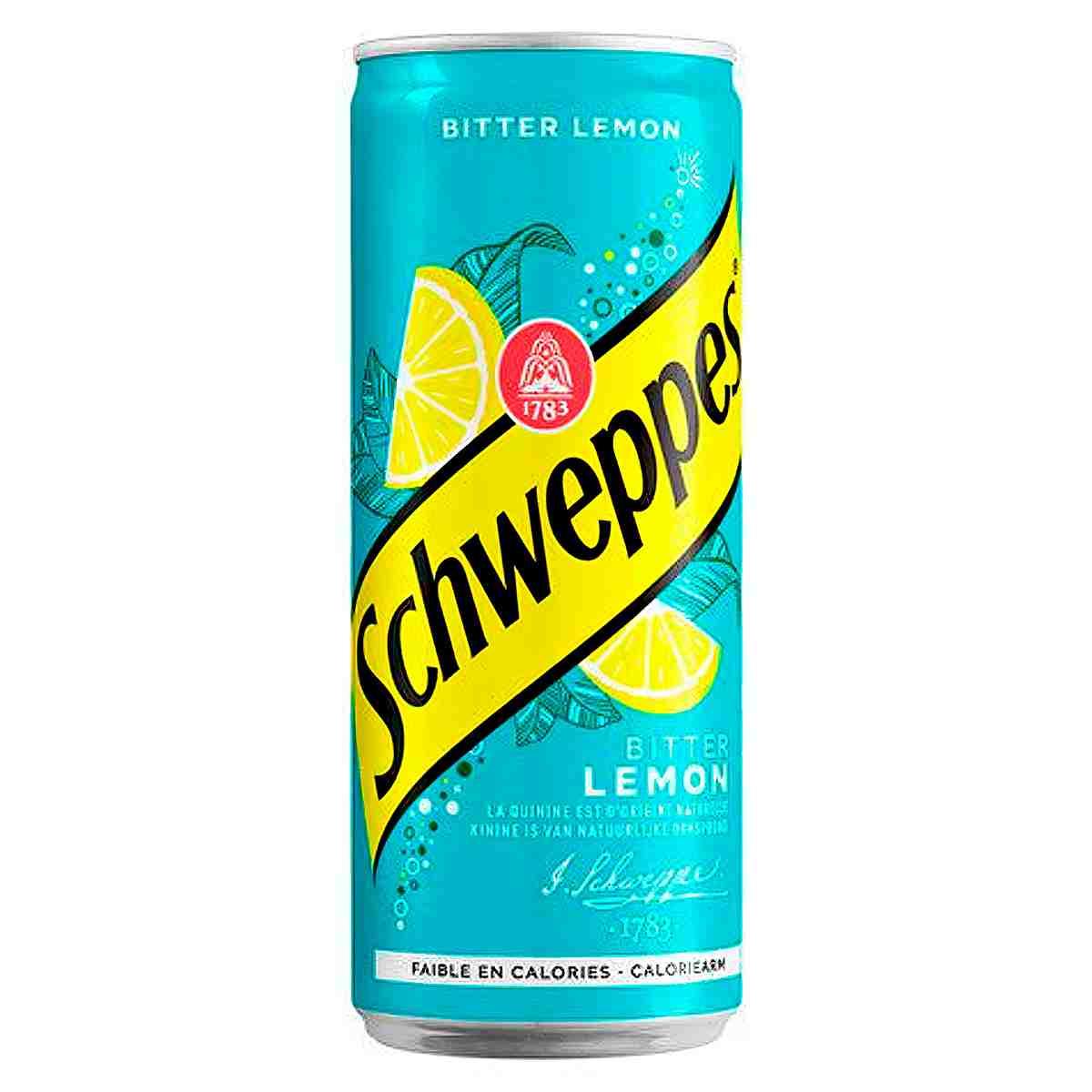 Schweppes Bitter Lemon Лимон (высокая банка) 330ml (24шт-упак)