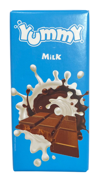 Шоколадная плитка YUMMY  Milk 85 гр / Германия