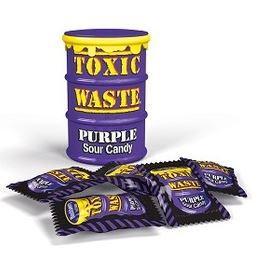 Леденцы "TOXIC WASTE" фиолетовая банка 42грх12х12 /TOXIC WASTE/Пакистан