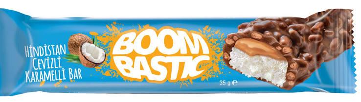 Батончик Boombastic в мол.шок. с кокосом, карамелью и хрустящим рисом 35гр 0