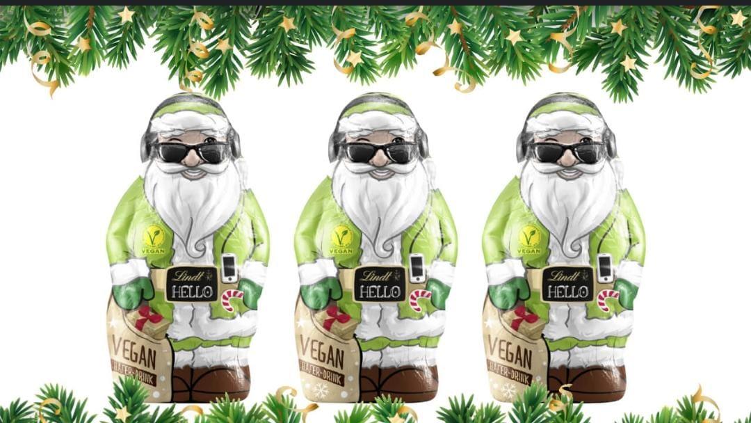 Дед мороз  Санта Клаус Santa Vegan 80g /Lindt/