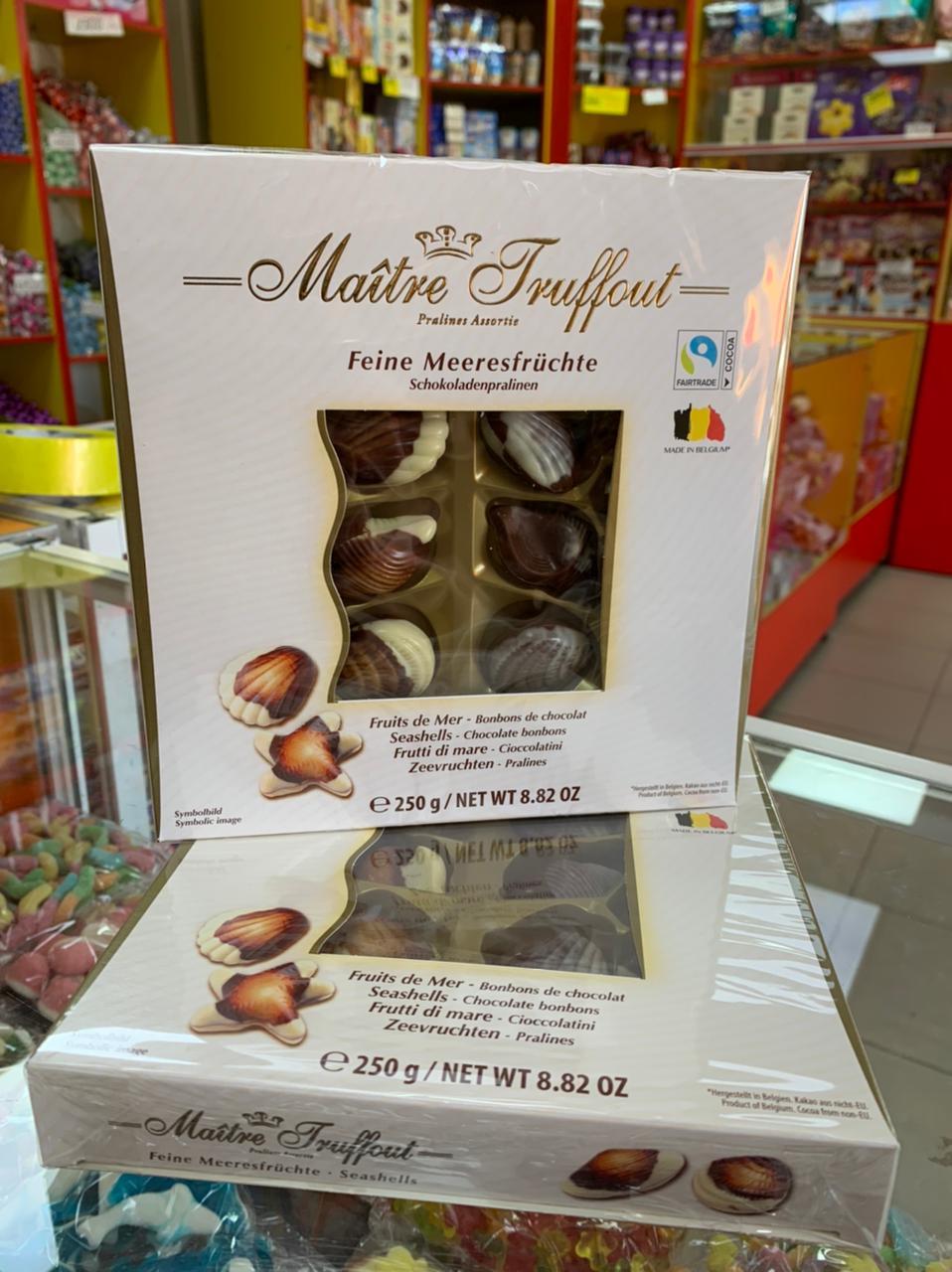 Шоколадные конфеты Maitre Truffout Ракушки 250 гр. 1
