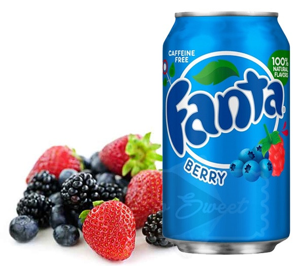 Напиток б/а газ. Fanta Berry (Ягода) 355 мл США ж/б