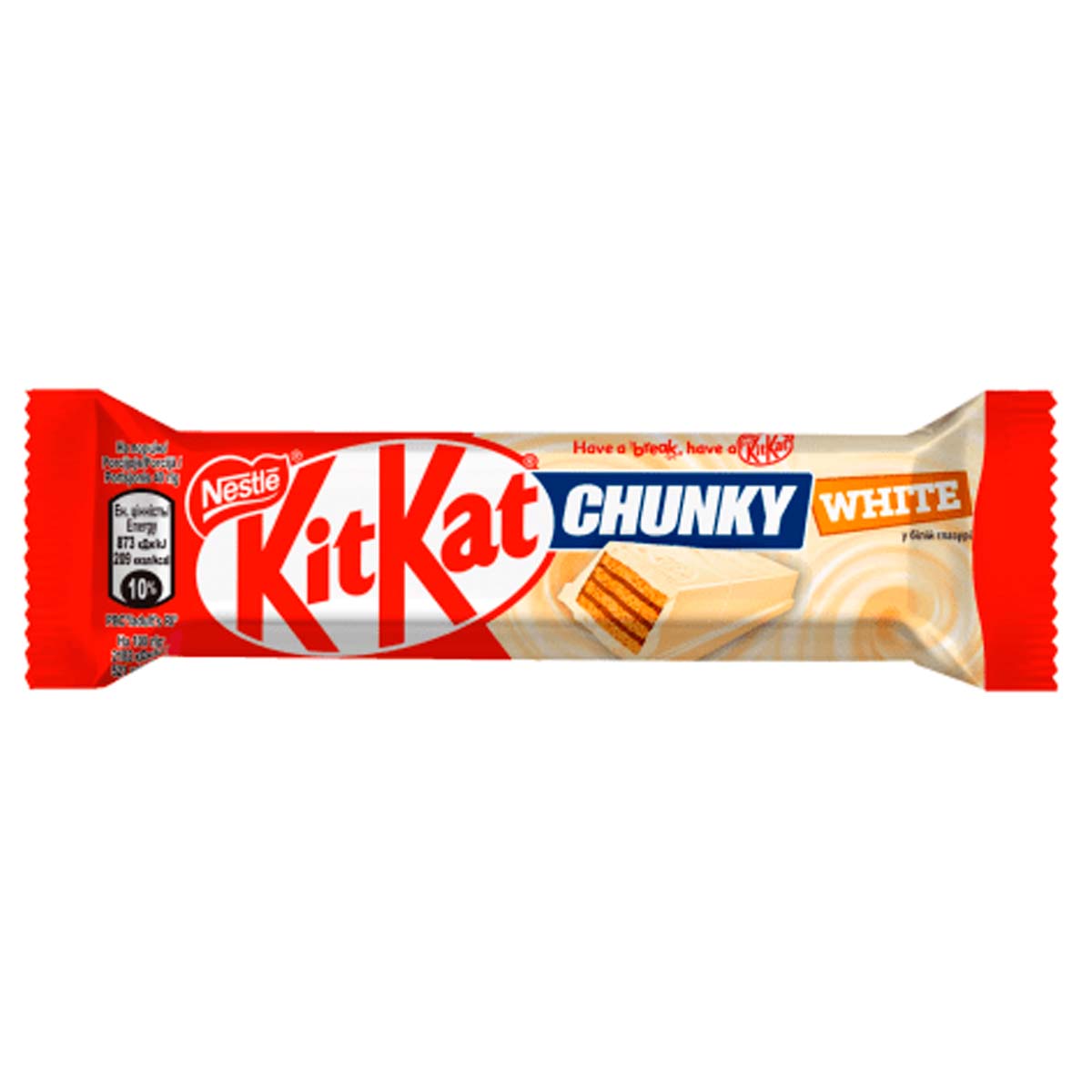 Шоколадный батончик KitKat Chunky White в белом шоколаде, 40 г