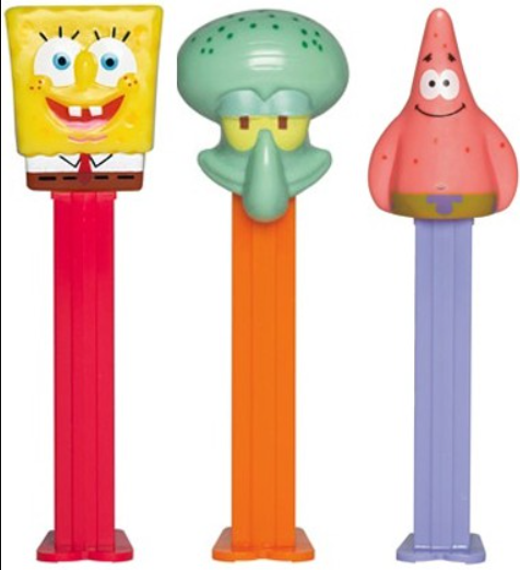 PEZ Игрушка СПАНЧ БОБ 17гр +2 блистера /Венгрия/