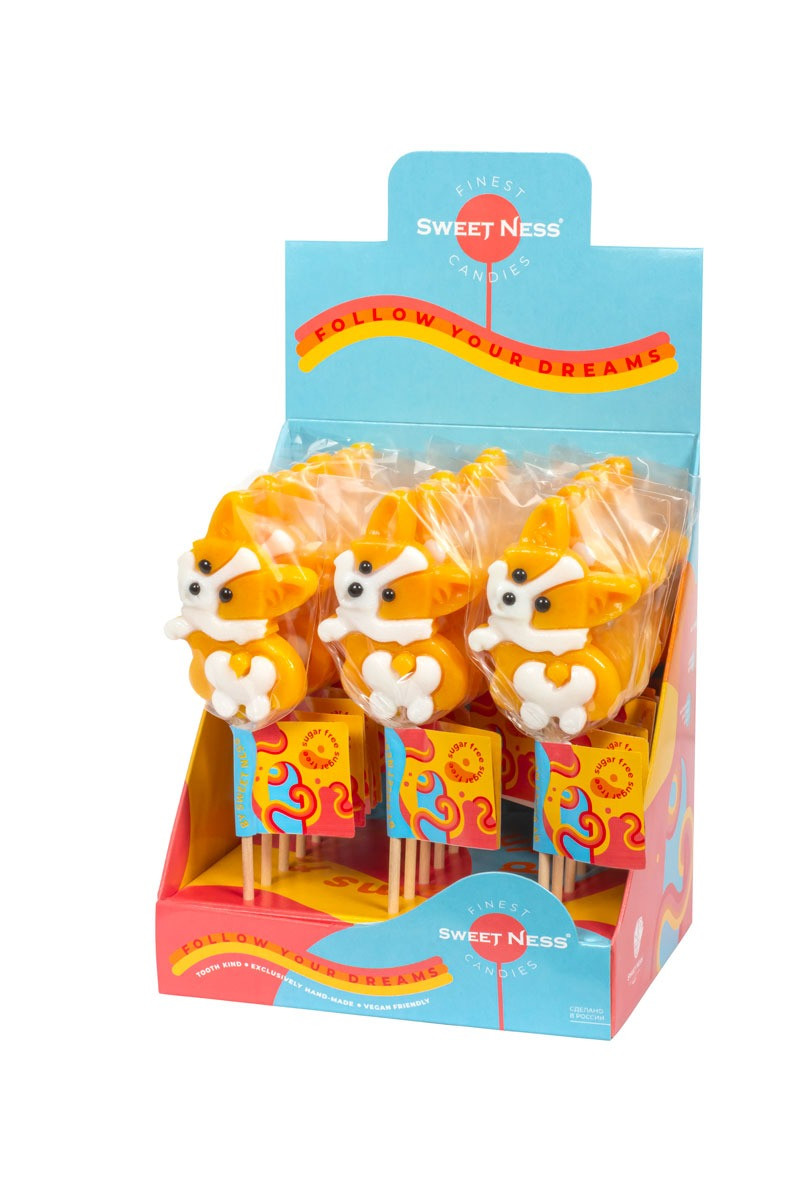 Шоубокс "Корги" изомальт 25 гр. Sweet Ness (21 шт в шоубоксе) 1