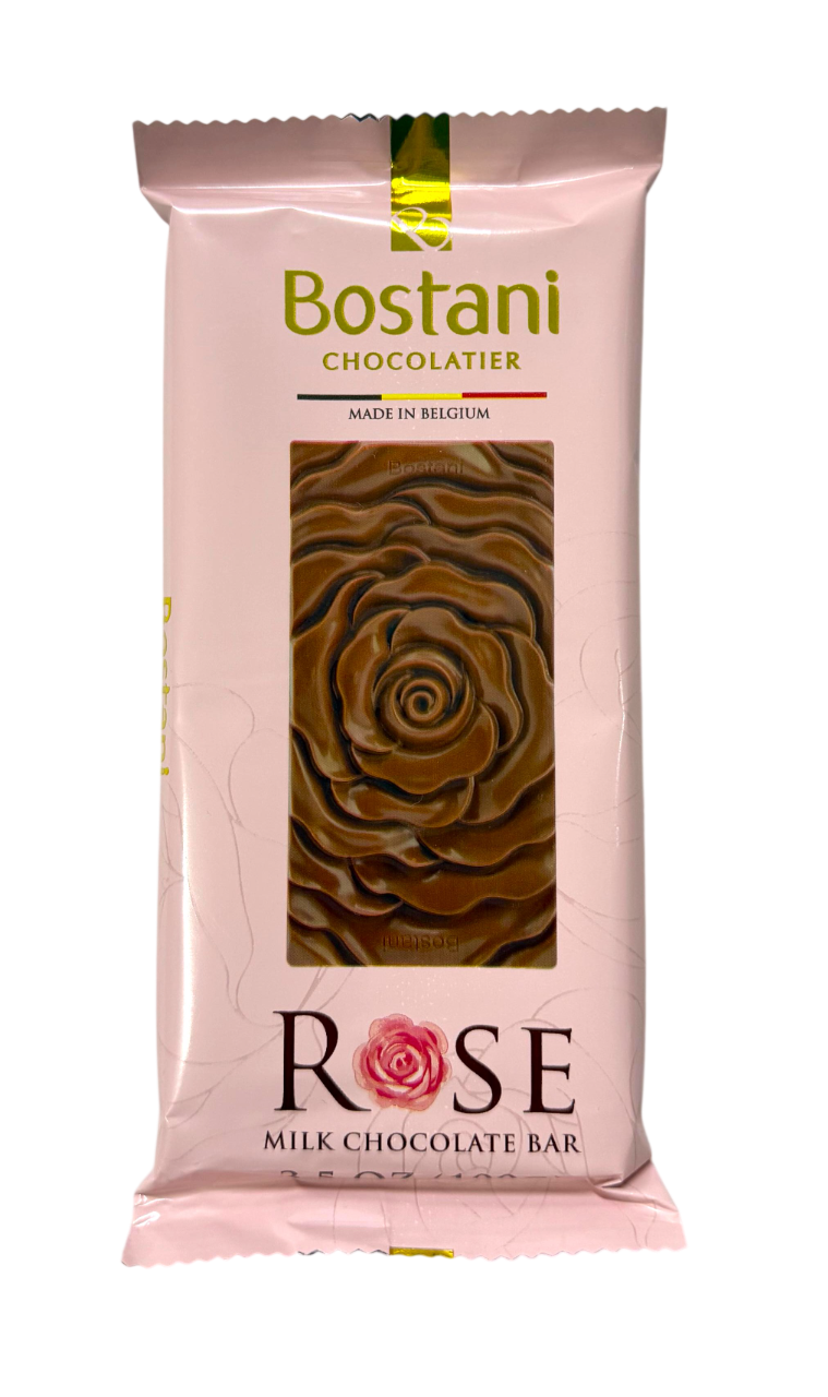 Шоколадная плитка Bostani Rose Milk Chocolate 100 гр / Бельгия