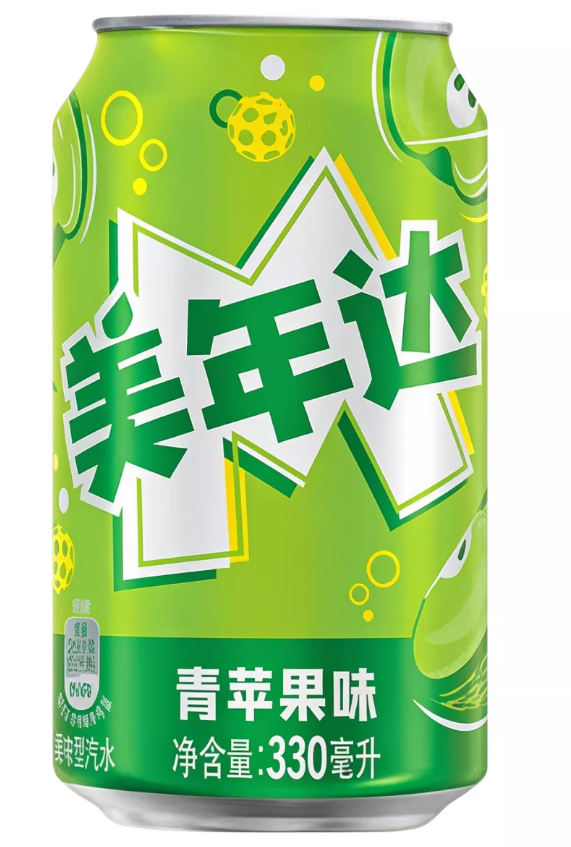 Газированный напиток Mirinda Apple со вкусом яблока, 330 мл