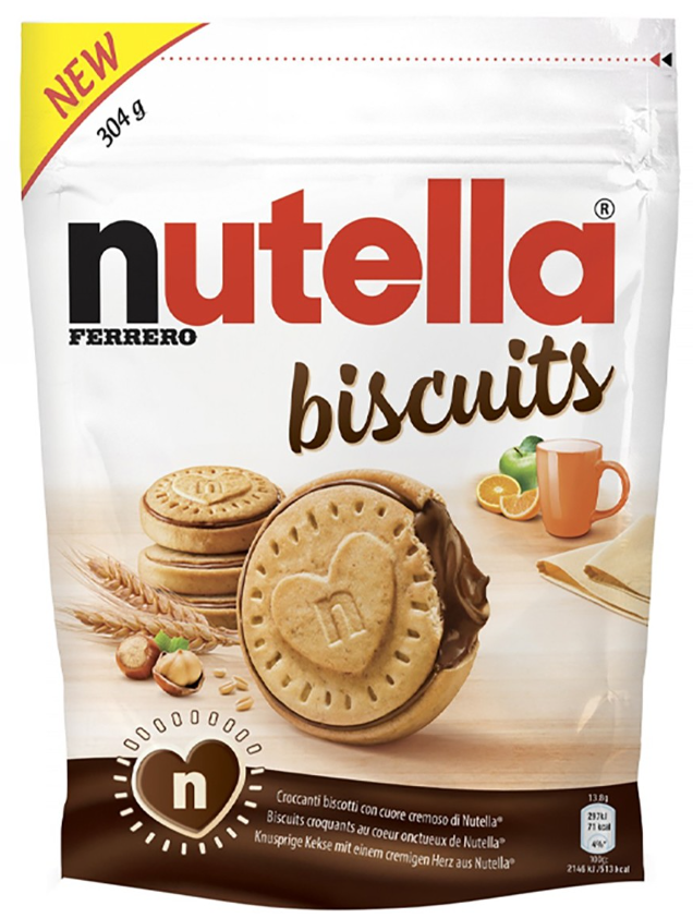 Печенье c шоколадной начинкой Nutella biscuits 304 гр.