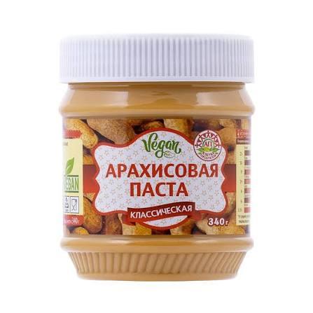 Арахисовая паста Азбука Продуктов Классическая кремовая 340 грамм