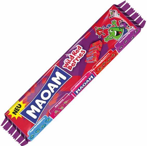 Жевательные конфеты Haribo Maoam Bloxx Wild Red Berries 220 гр / 48 шт в упаковке /Германия/