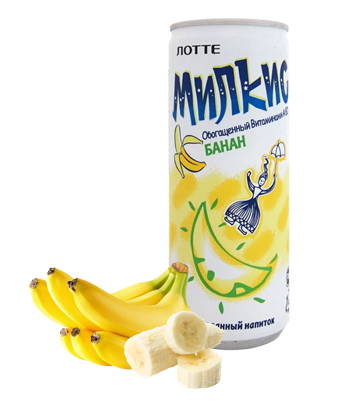 Напиток MILKIS со вкусом БАНАНА 250 мл (30 шт. в упаковке)