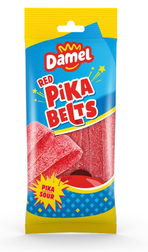 Мармелад ПЛАСТИНКИ КЛУБНИКА PIKA BELTS 100гр HALAL /DAMEL Испания/ (13шт-упак)