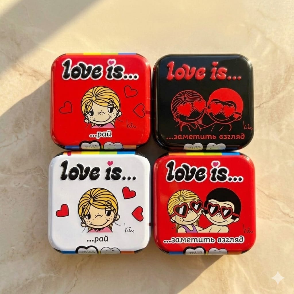 Освежающие конфеты Love is в форме сердца со вкусом Клубники 20 гр